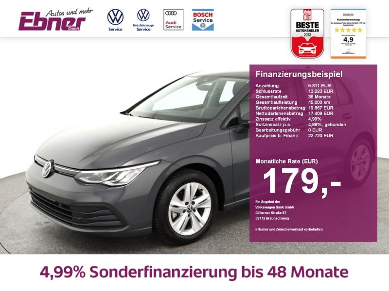 VW  Golf VIII LIFE 1.5TSI ANHÄNGERPKL+ACC+LED+NAVI+A,