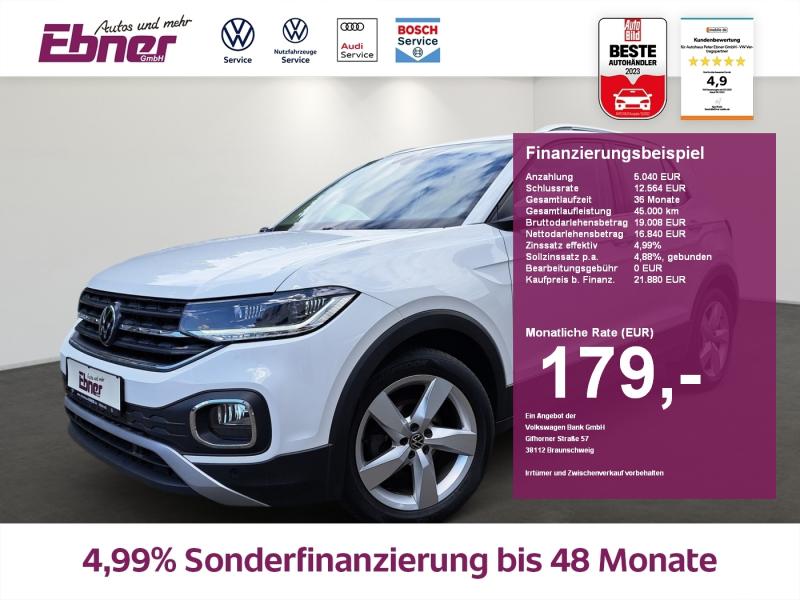 VW  T-Cross STYLE 110PS TSI ACC+LED+APP+KAMERA+SITZH,